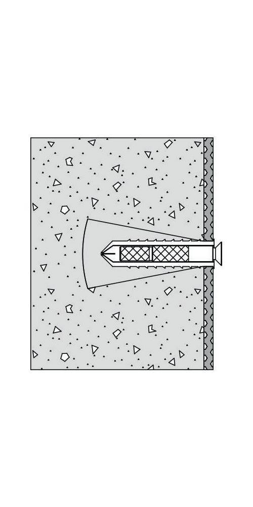 HEWI Befestigungsmaterial 801/805 Stützgriff für Porenbeton (P2)