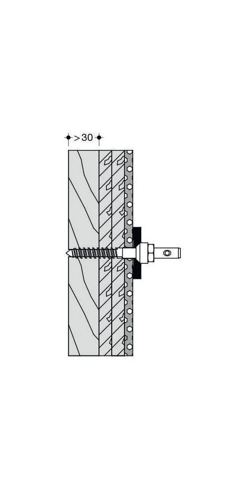 HEWI Befestigungsmaterial 801/805 Rückenstütz bds Leichtbau m