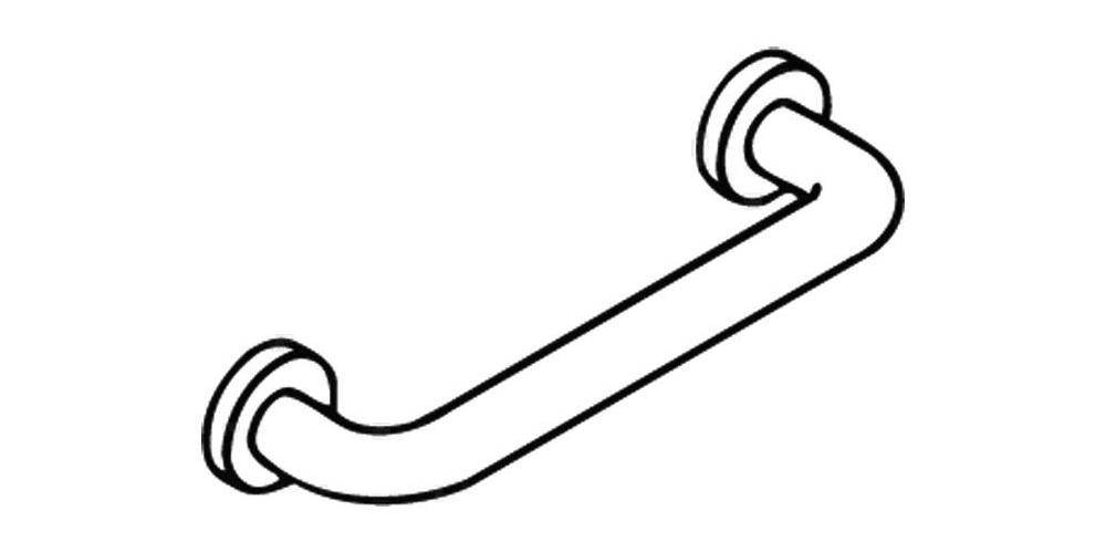 HEWI Griff/Handtuchhalter SERIE 477 d= 33mm, Rosette d= 70mm reinweiß