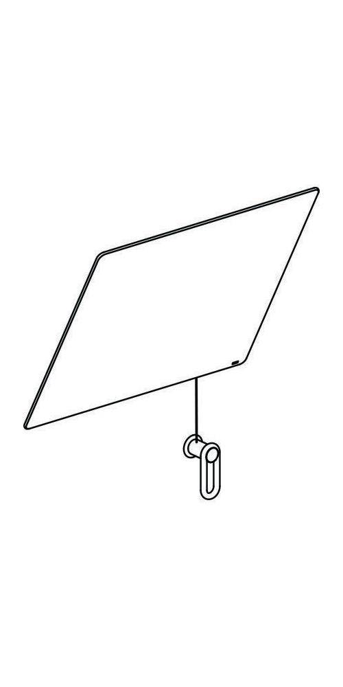 HEWI Kippspiegel SERIE 801 600mm breit, 540mm hoch reinweiß
