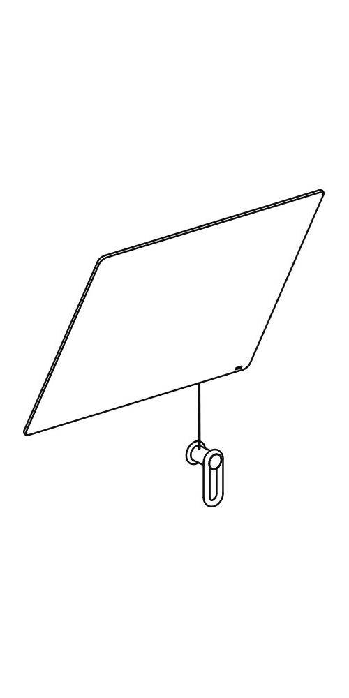 HEWI Kippspiegel SERIE 801 600mm breit, 540mm hoch reinweiß