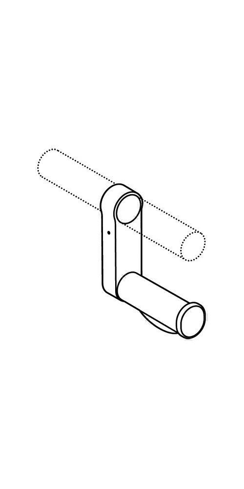 HEWI Aufrüstsatz SERIE 801 WC-Papierhalter rubinrot