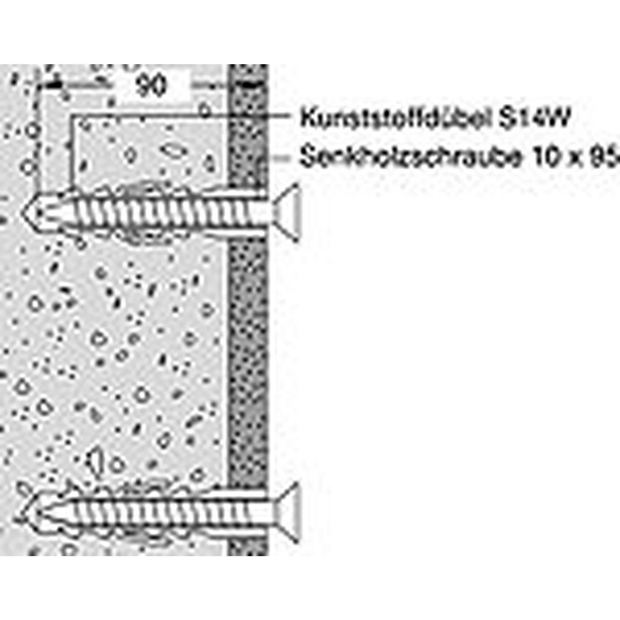 HEWI Stützgriffe/Sitz, 2 Befür -P. Wände aus Beton (>C20/C25), 1 Stk.