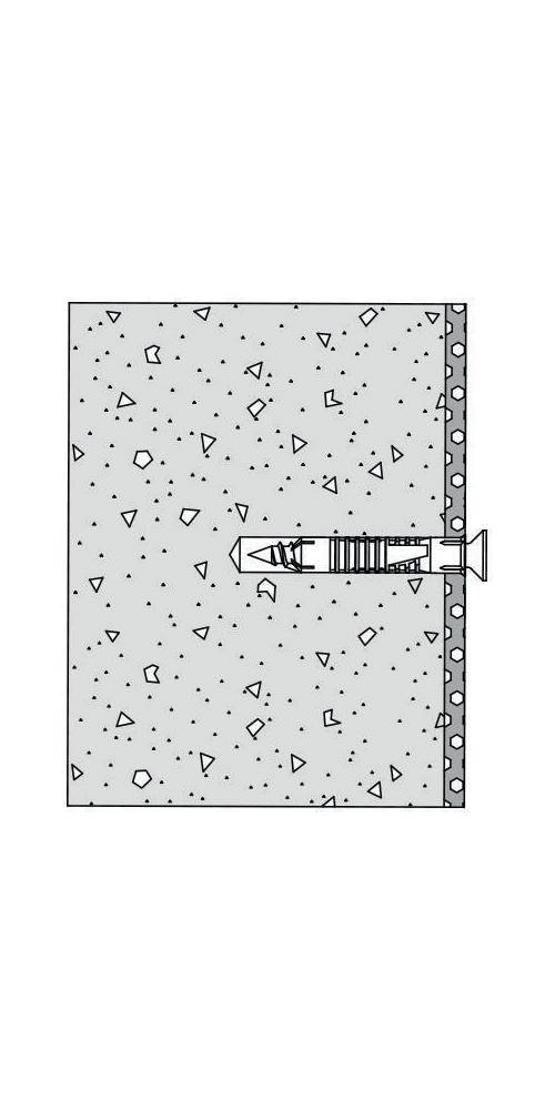 HEWI Befestigungsmaterial 801/805 Stützgriff für Betonwände (C20/C25)