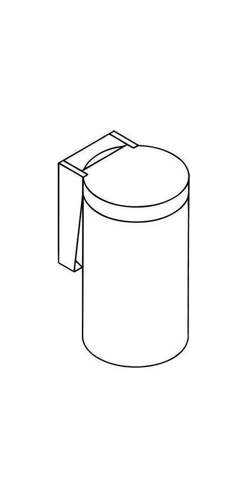 HEWI Abfallbehälter SERIE 477 Inhalt ca. 6 l rubinrot