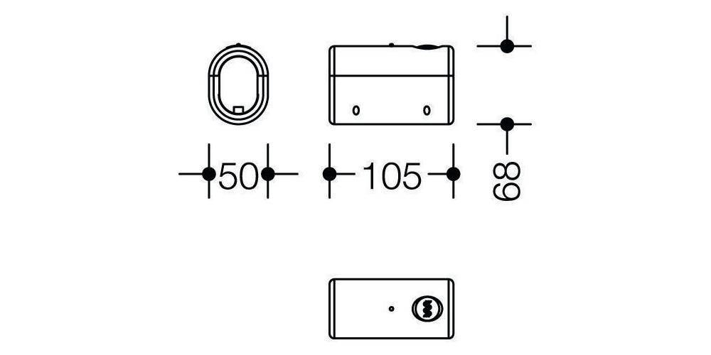 HEWI Aufrüstsatz SERIE 801 WC-Spülauslösung Funk reinweiß