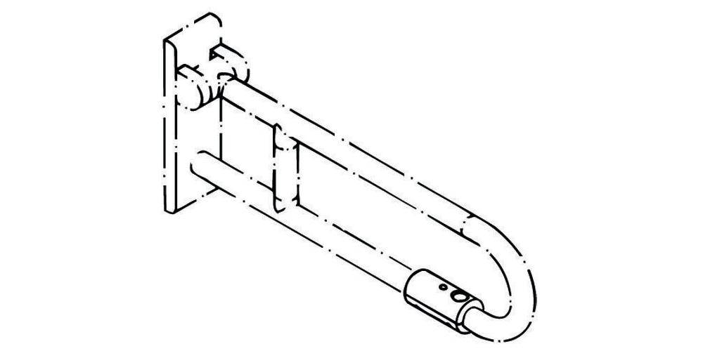 HEWI Aufrüstsatz SERIE 801 WC-Spülauslösung Funk reinweiß