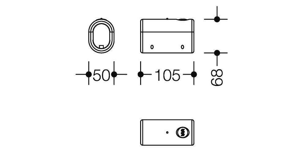 HEWI Aufrüstsatz SERIE 801 WC-Spülauslösung Funk reinweiß