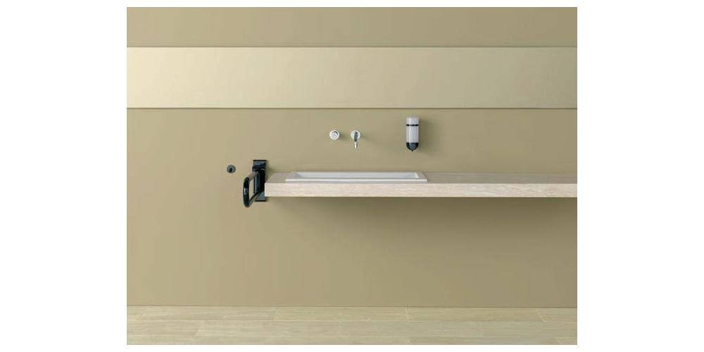 HEWI Stützklappgriff SERIE 801 d= 33mm 600mm rubinrot