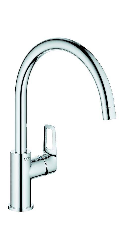 GROHE Einhand-Spültischarmatur BAUEDGE 1/2Zoll ho Ala chr