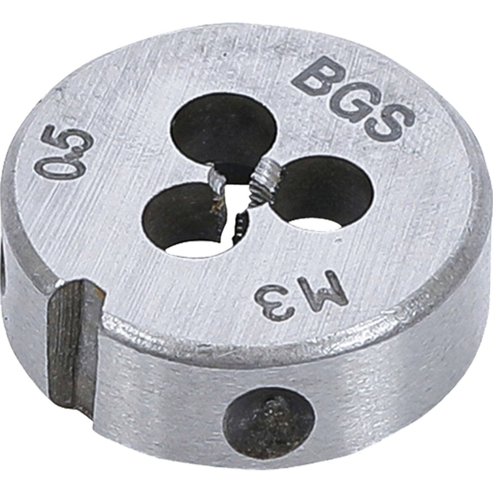 BGS Gewindeschneideisen M3 x 0,5 x 25 mm - 1900-M3X0.5-S