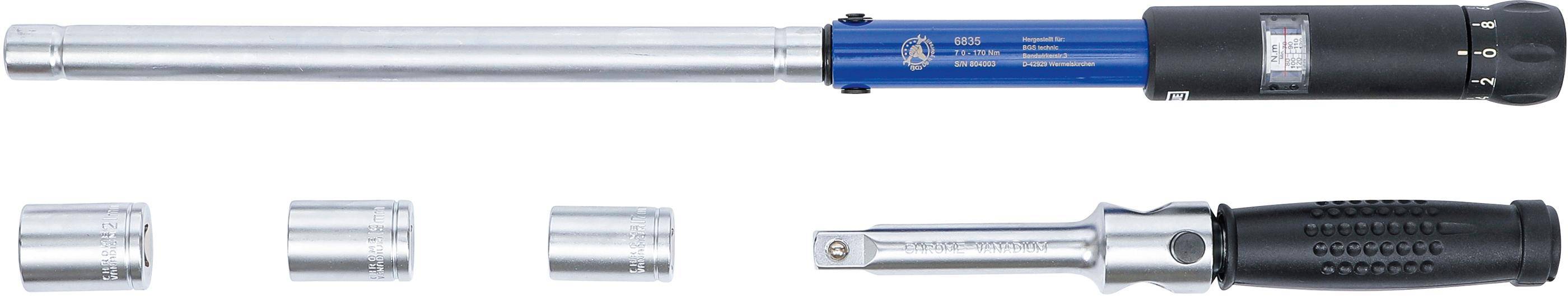 BGS Do It Yourself Kreuz- / Drehmomentschlüssel | Abtrieb