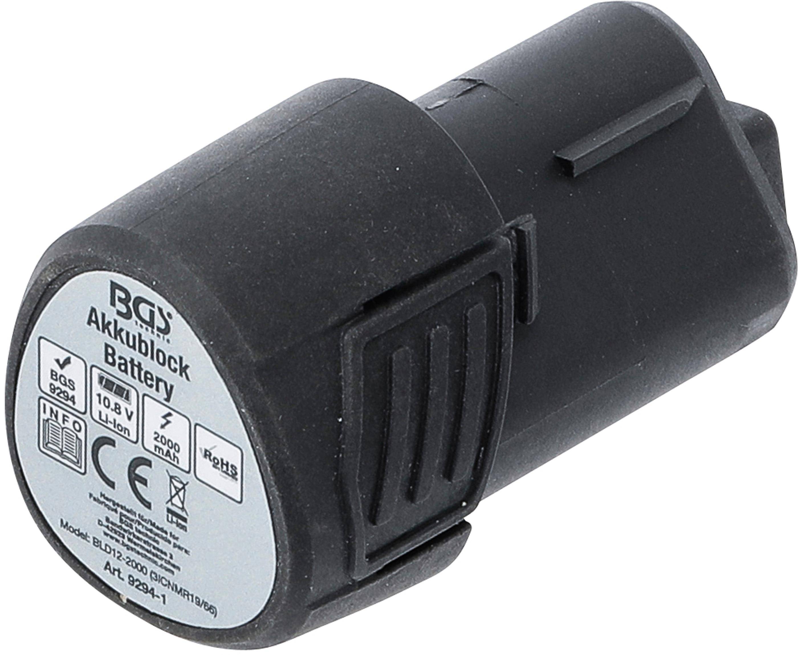 BGS technic Ersatzakku | Li-Ion | 10,8 V / 2,0 Ah | für Art. 9294