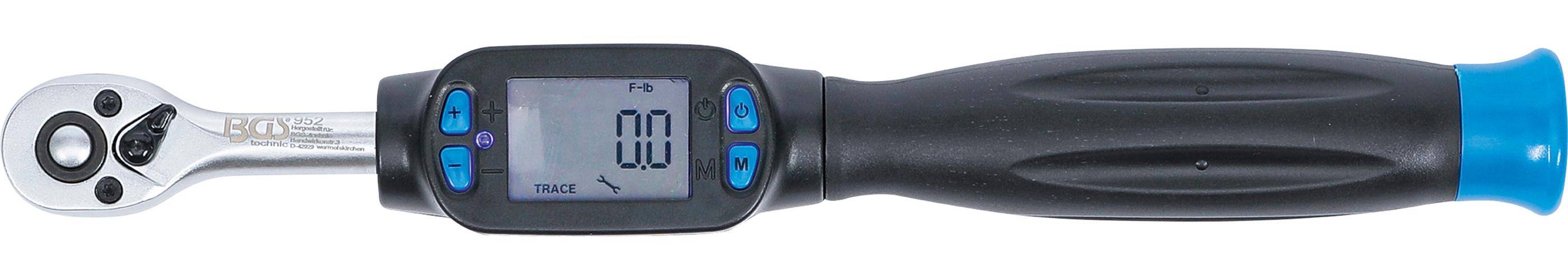 BGS Digitaler Drehmomentschlüssel | Abtrieb Außenvierkant 6,3 mm