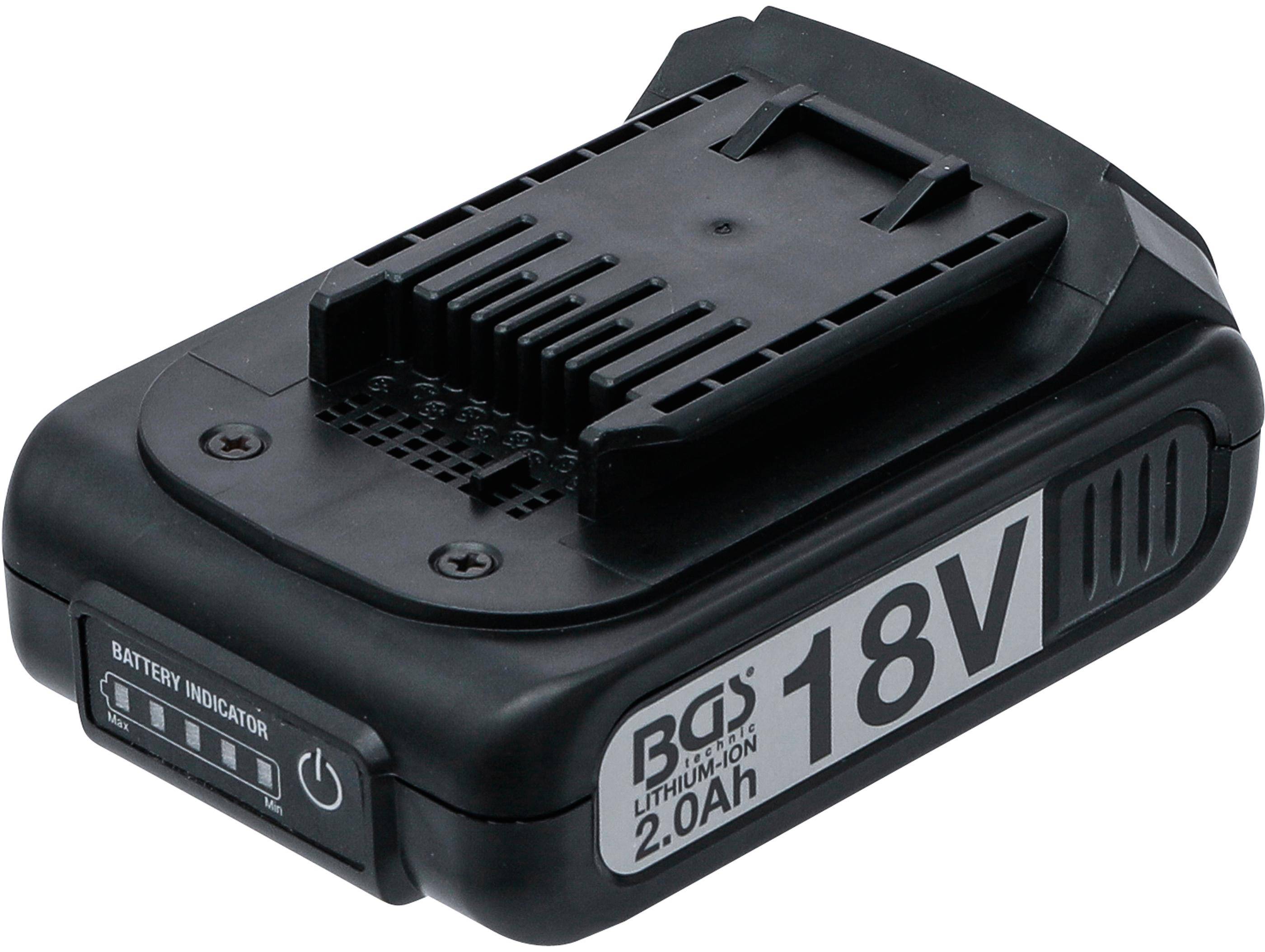 BGS technic Ersatz-Akku | Li-Ion | 18 V / 2,0 Ah | für