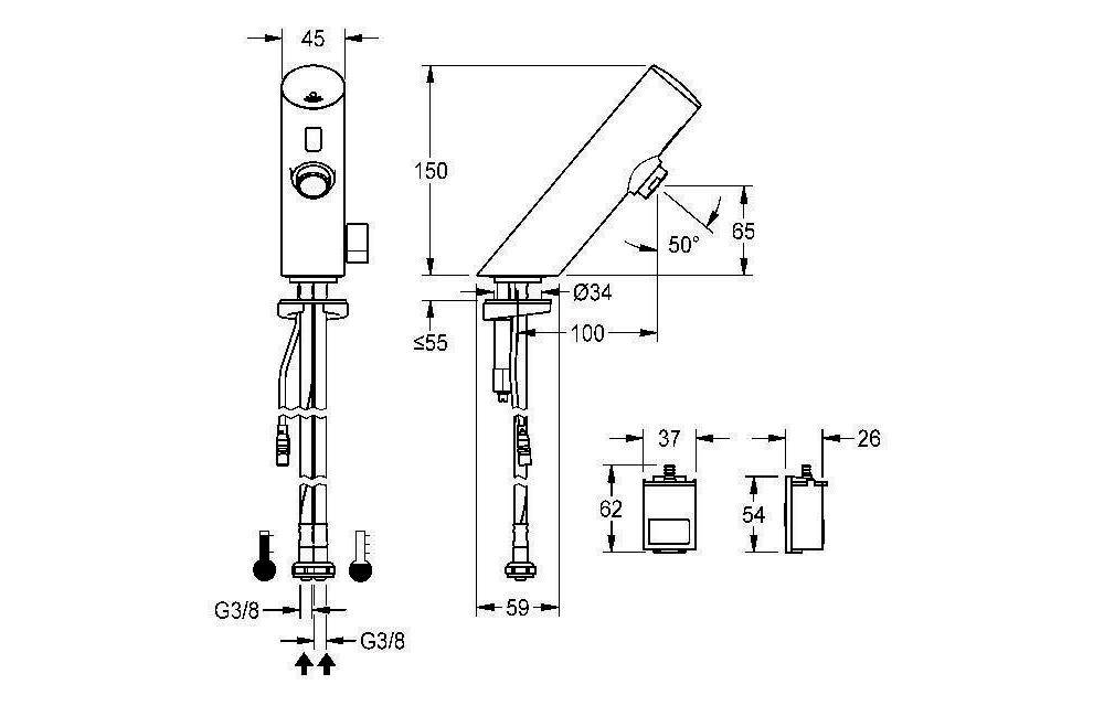 FRANKE AquaRotter Elektronik-Standbatt. F3E-MIX DN 15 6 V Lithium B