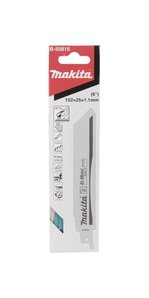 makita Reciproblatt B-55815 Arbeits-L.130mm Zhne p-Zoll 14-18 BIM
