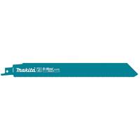 Teal-farbenes Makita-Sägeblatt für Reciprosägen mit gedrucktem Markennamen, dargestellt vor weißem Hintergrund.