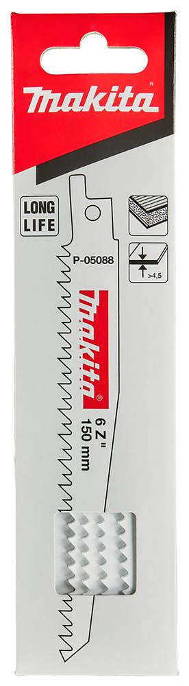 Makita Reciprosägeblatt für Metall 150 mm • 6 • Bi-Metall • 5 Stk.