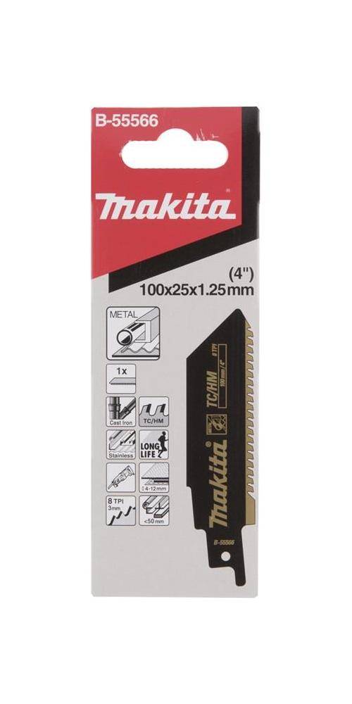 makita Reciproblatt B-55566 Arbeits-L.80mm Zhne p.Zoll 8 TC