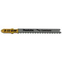 Makita B-53 BIM Laminatsägeblatt mit gelbem und grauem Metallblatt auf weißem Hintergrund.