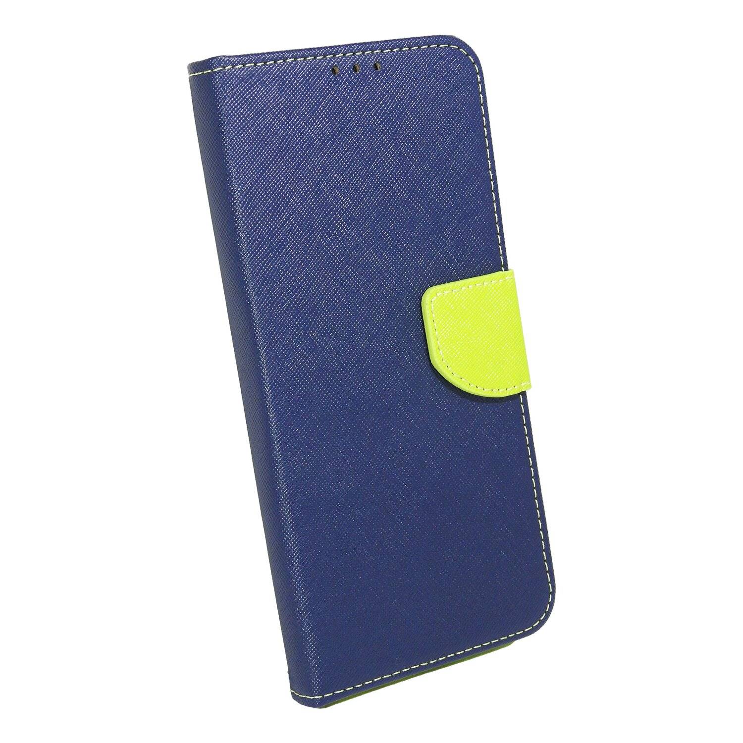 Buch Tasche "Fancy" für Motorola Moto G 5G Handy Hülle Brieftasche Schutzhülle mit Standfunktion, Kartenfach Blau-Grün