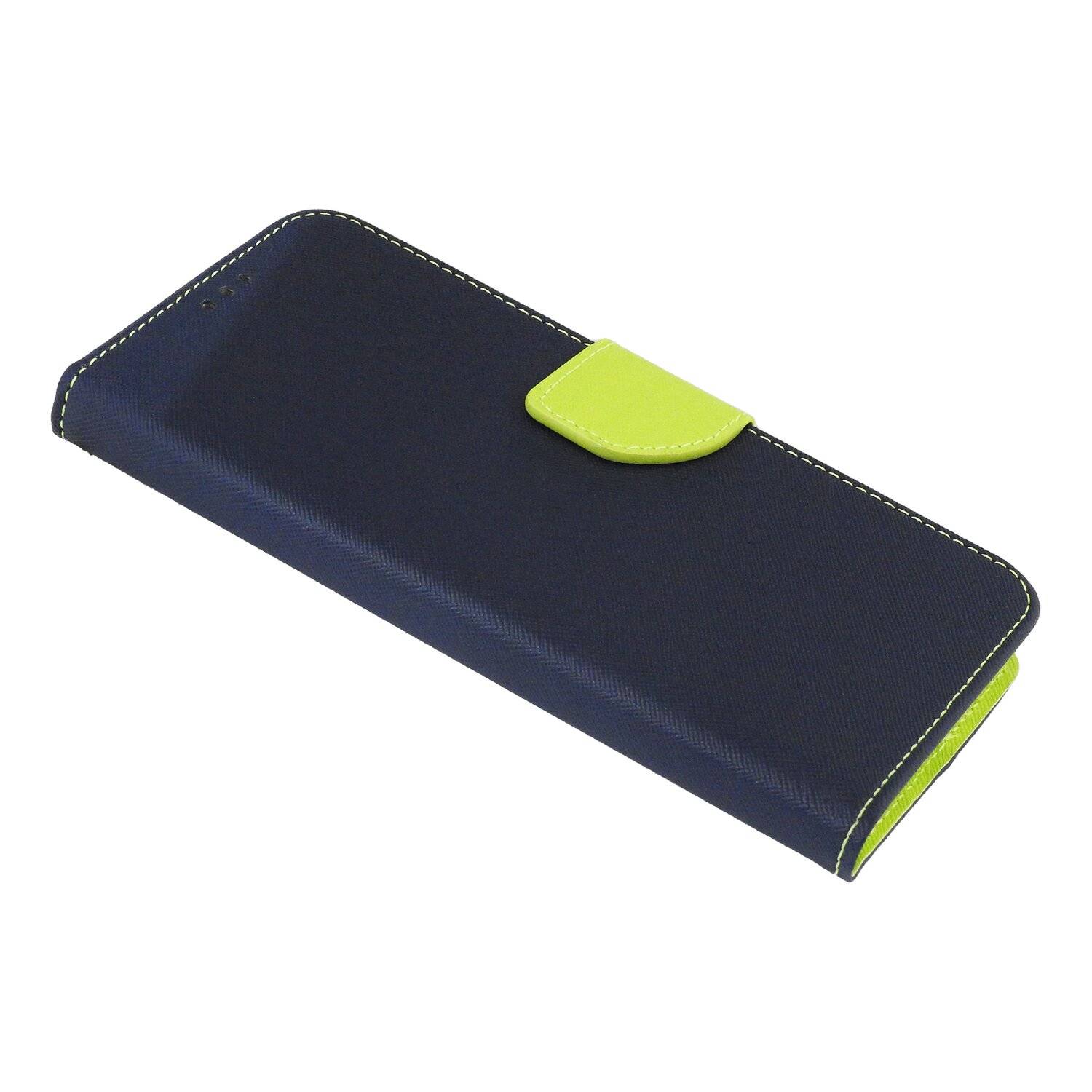 Buch Tasche "Fancy" für XIAOMI POCO M4 PRO 5G Handy Hülle Etui Schutzhülle mit Standfunktion, Kartenfach Blau-Grün