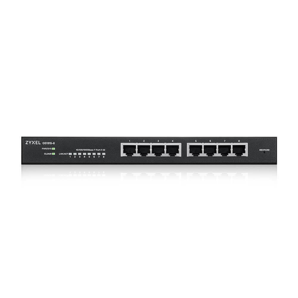 ZyXEL GS1915 Series GS1915-8 - Switch - kompatibel mit NebulaFLEX - Smart - 8 x