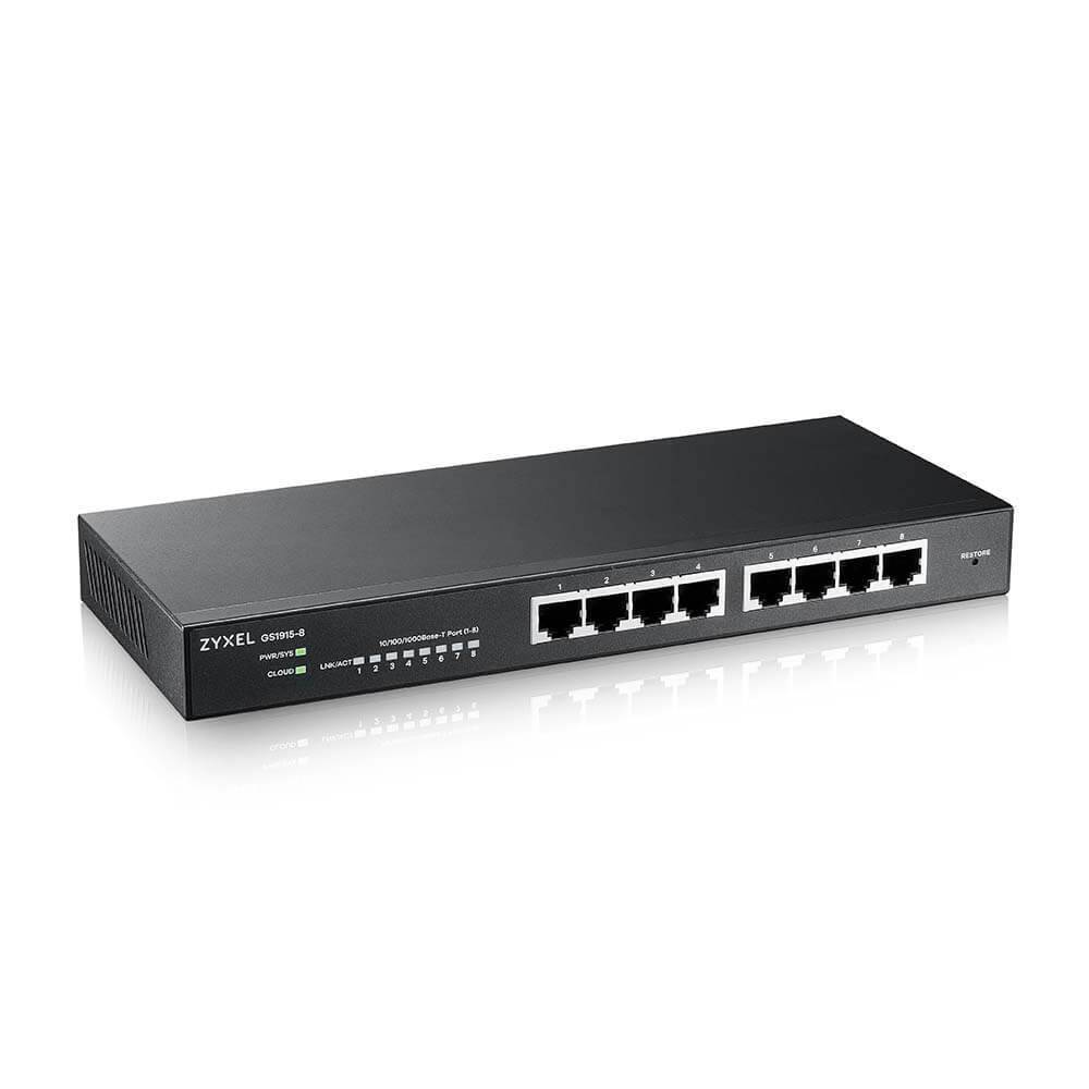 ZyXEL GS1915 Series GS1915-8 - Switch - kompatibel mit NebulaFLEX - Smart - 8 x