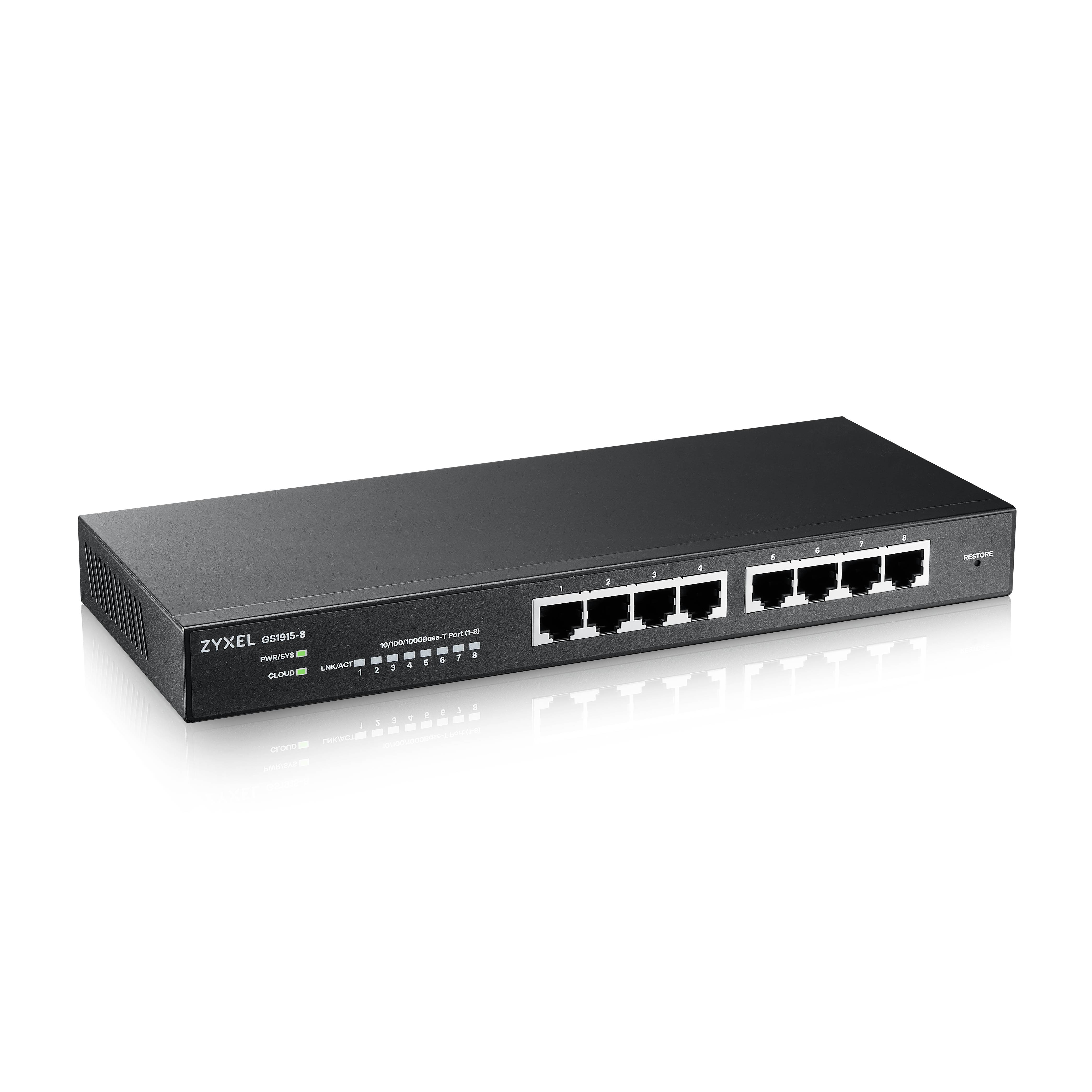 ZyXEL GS1915 Series GS1915-8 - Switch - kompatibel mit NebulaFLEX