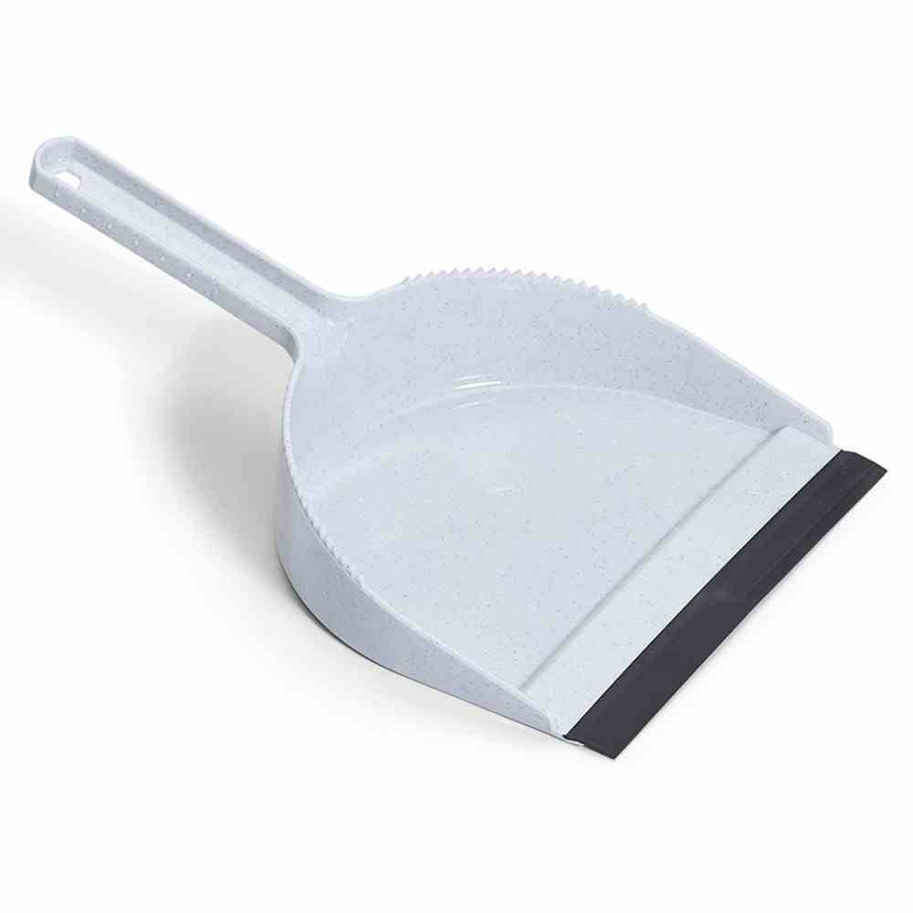 Siena Home 904-55559 Kehrschaufel Kunststoff mit Lippe und Kamm, weiß