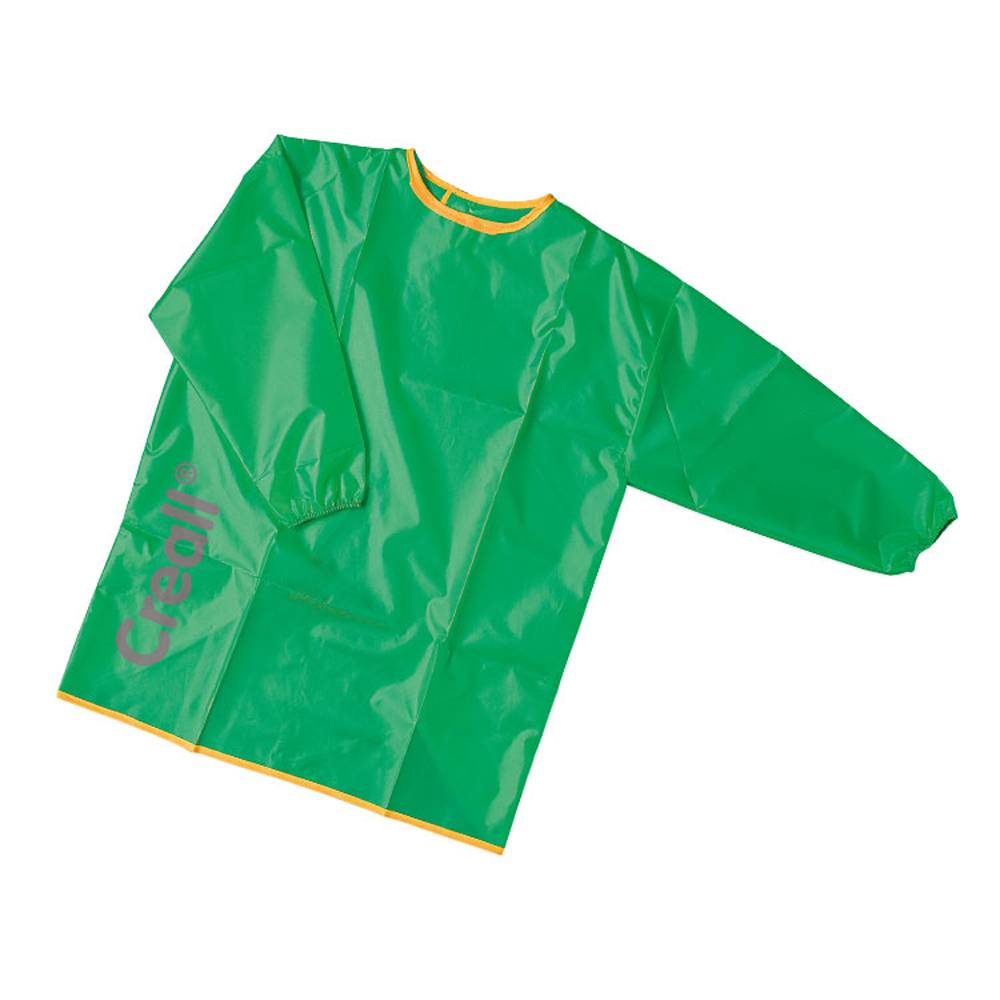 Creall 27015 Malkittel / Schürze für Kinder / Erwachsene, ab 12 Jahre, grün