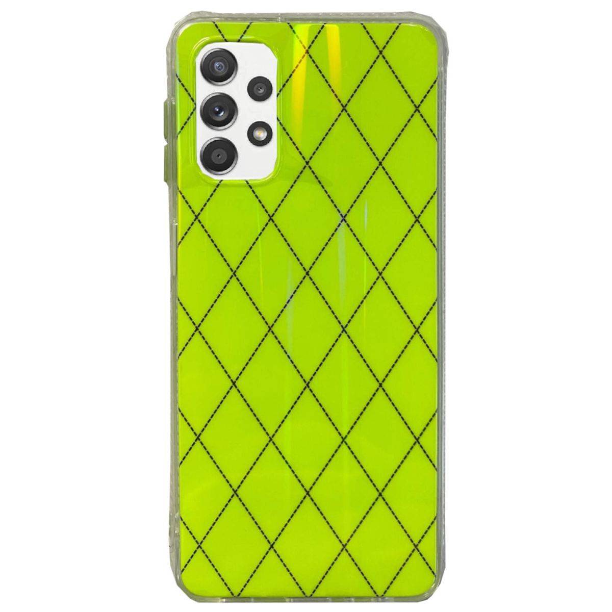 Für Samsung Galaxy A52 5G / A52s 5G Shockproof TPU Rauten Muster Schutz Tasche Hülle Cover Etui Grün