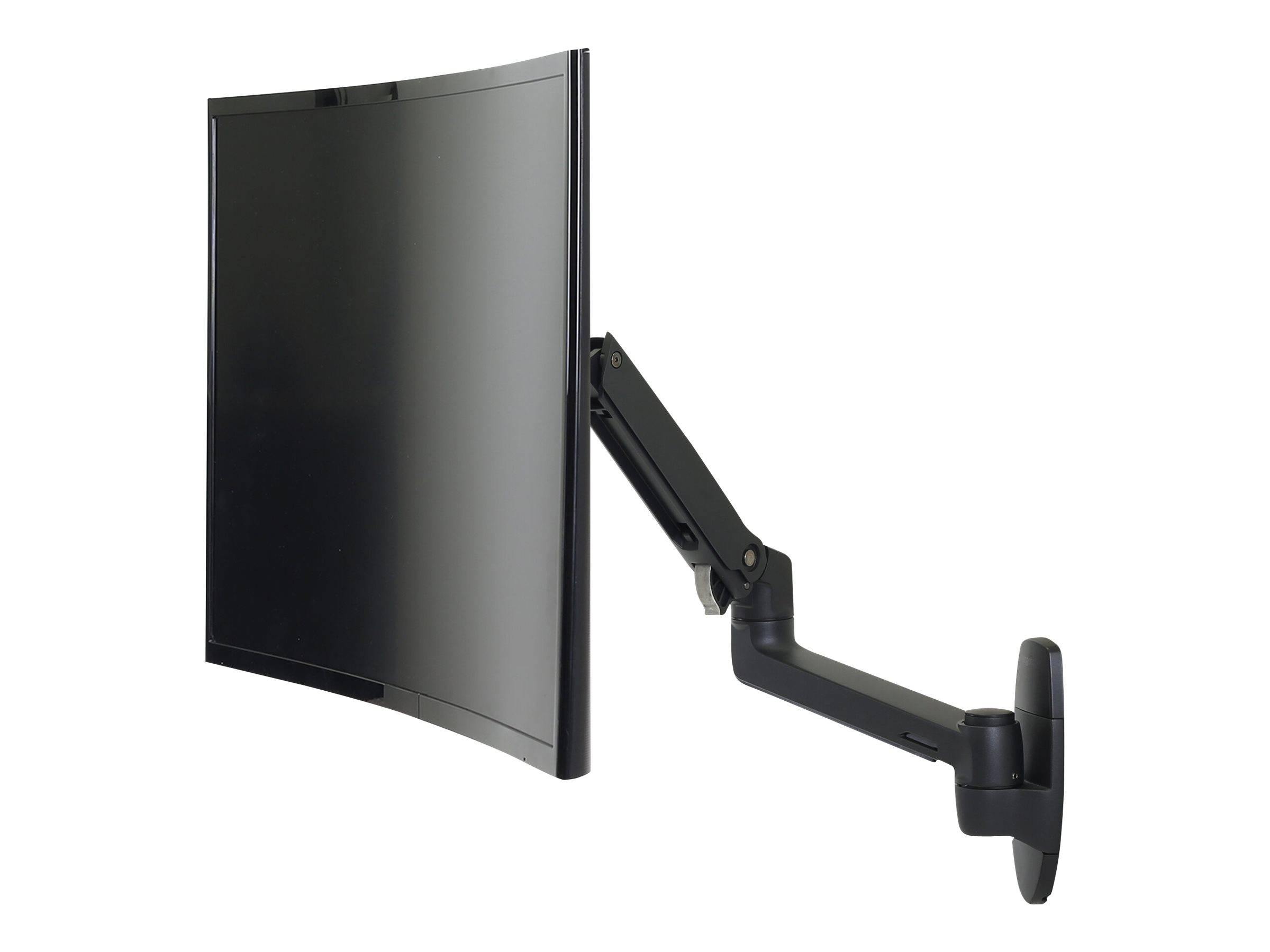 Ergotron LX - Befestigungskit (Gelenkarm, Erweiterungsadapter, Wandhalterung) - für LCD-Display - mattschwarz - Bildschi