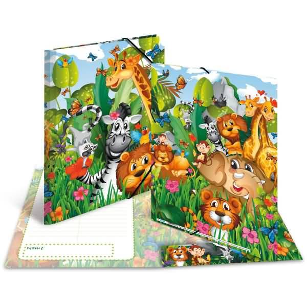 Sammelmappe A4 Karton Dschungel