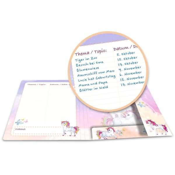 Sammelmappe A4 Karton Einhorn