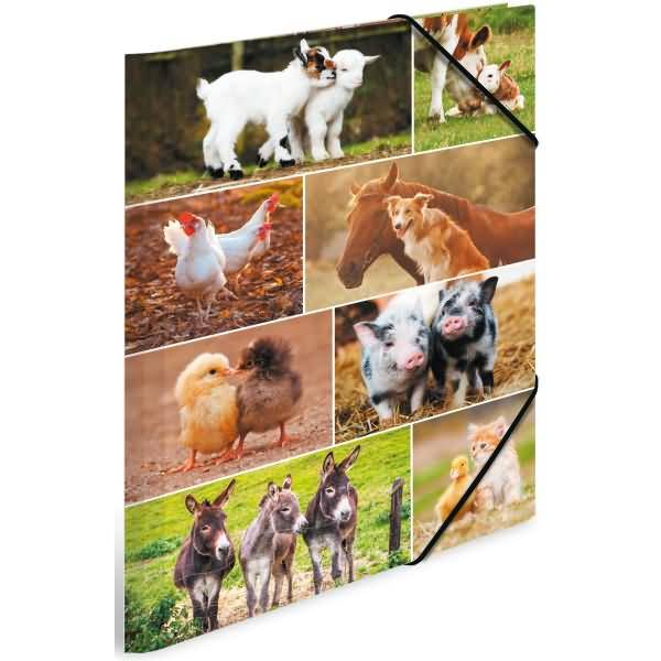 Sammelmappen A3 Karton Bauernhoftiere