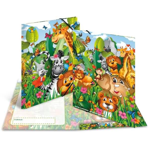 Sammelmappe A3 Karton Dschungel