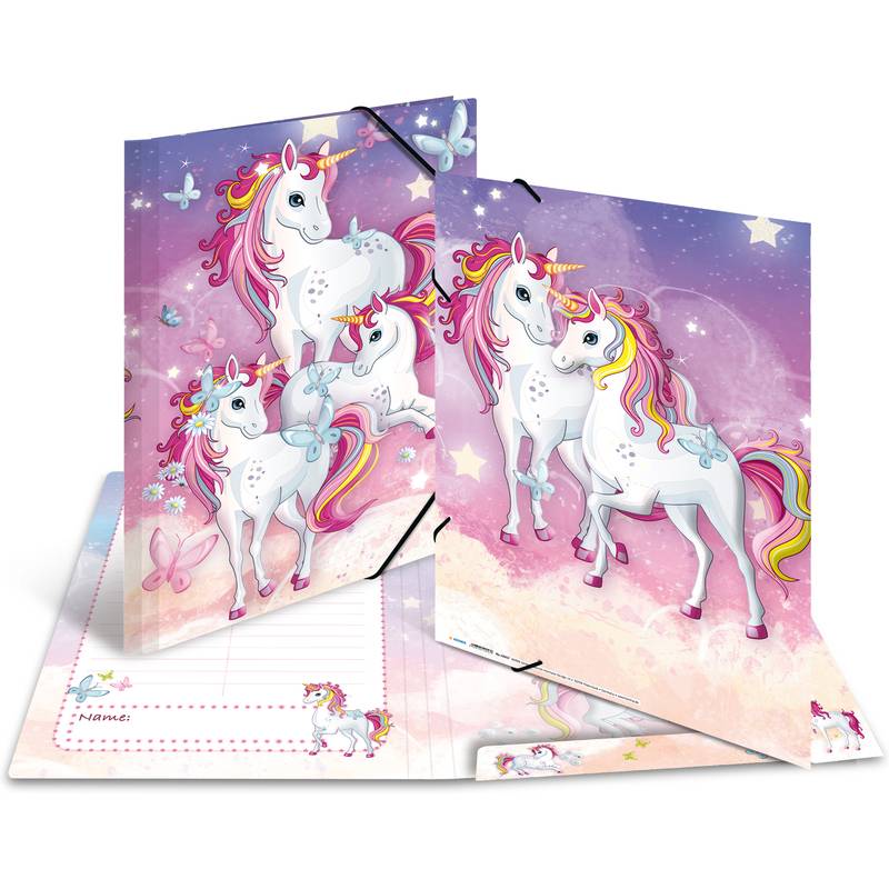 Sammelmappe A3 Karton Einhorn