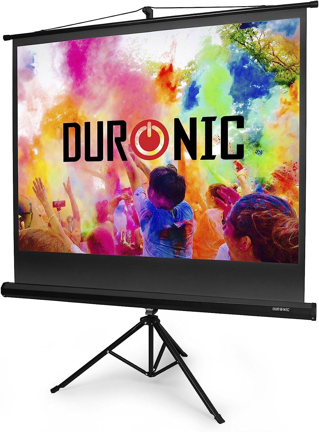 Duronic TPS50 Leinwand - 4:3 Beamer Screen - 102 x 76cm - 50 Zoll - Tragbare und leichte Stativleinwand - 4K Full HD 3D