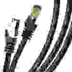 Duronic CAT8 BK 3m Netzwerkkabel - 5.000 MB/s Ethernetkabel - RJ45 Patchkabel - Lankabel für Router und Konsole