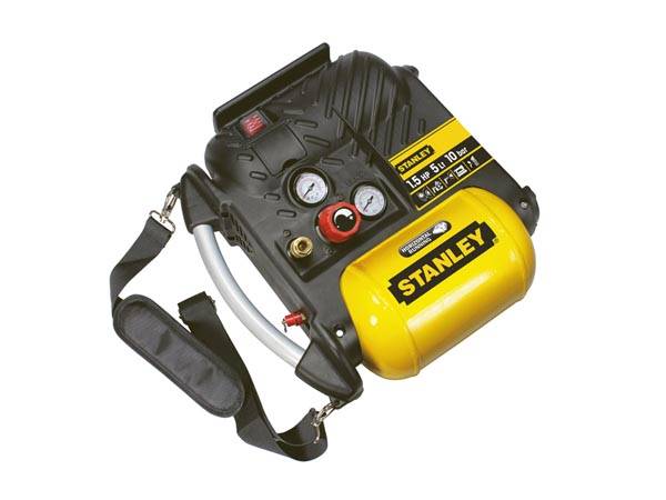 Stanley Kompressor Ölfrei Kompakt - 5 L / 1.5 hp / 10 bar mit Trageriemen