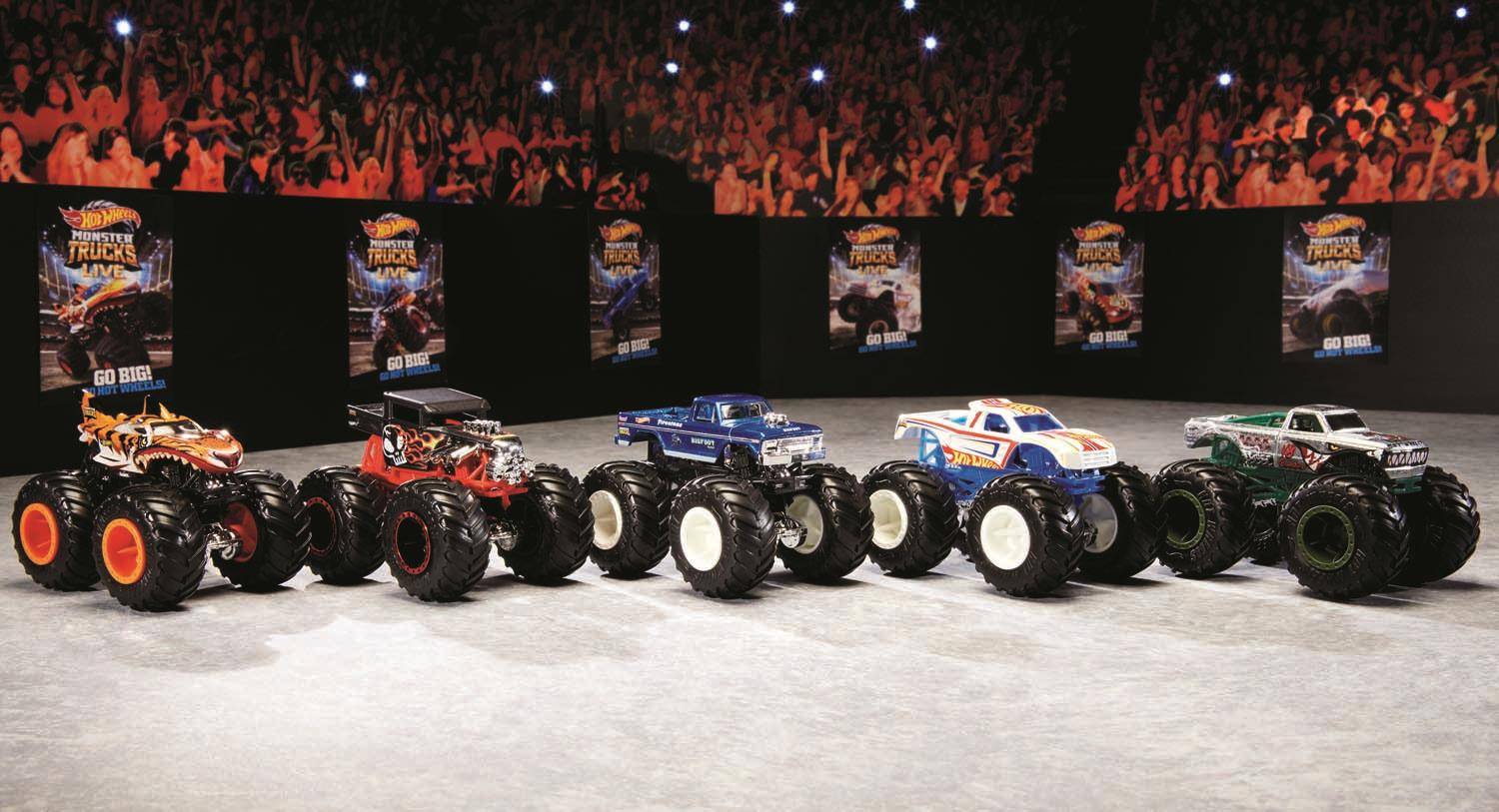 Mattel FYJ44 - Hot Wheels Monster Trucks 1:64 Die-Cast Sortiment