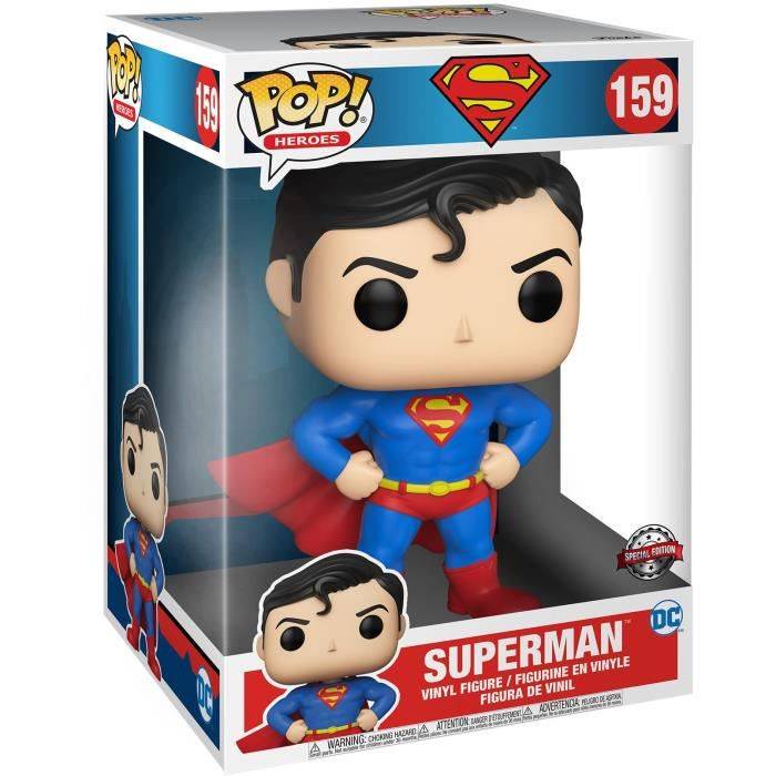 Funko-Pop! Jumbo: DC Comics - Superman w / Chase (MT)