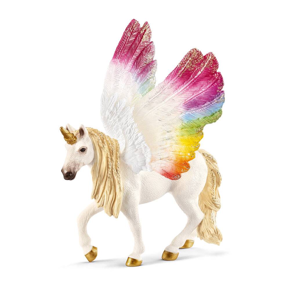 Schleich Bayala GeflÃ ¼ geltes Regenbogeneinhorn, Spielfigur