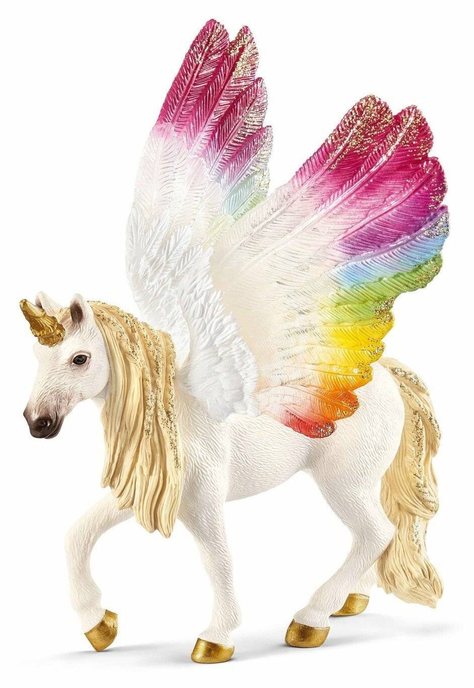 Schleich Bayala GeflÃ ¼ geltes Regenbogeneinhorn, Spielfigur