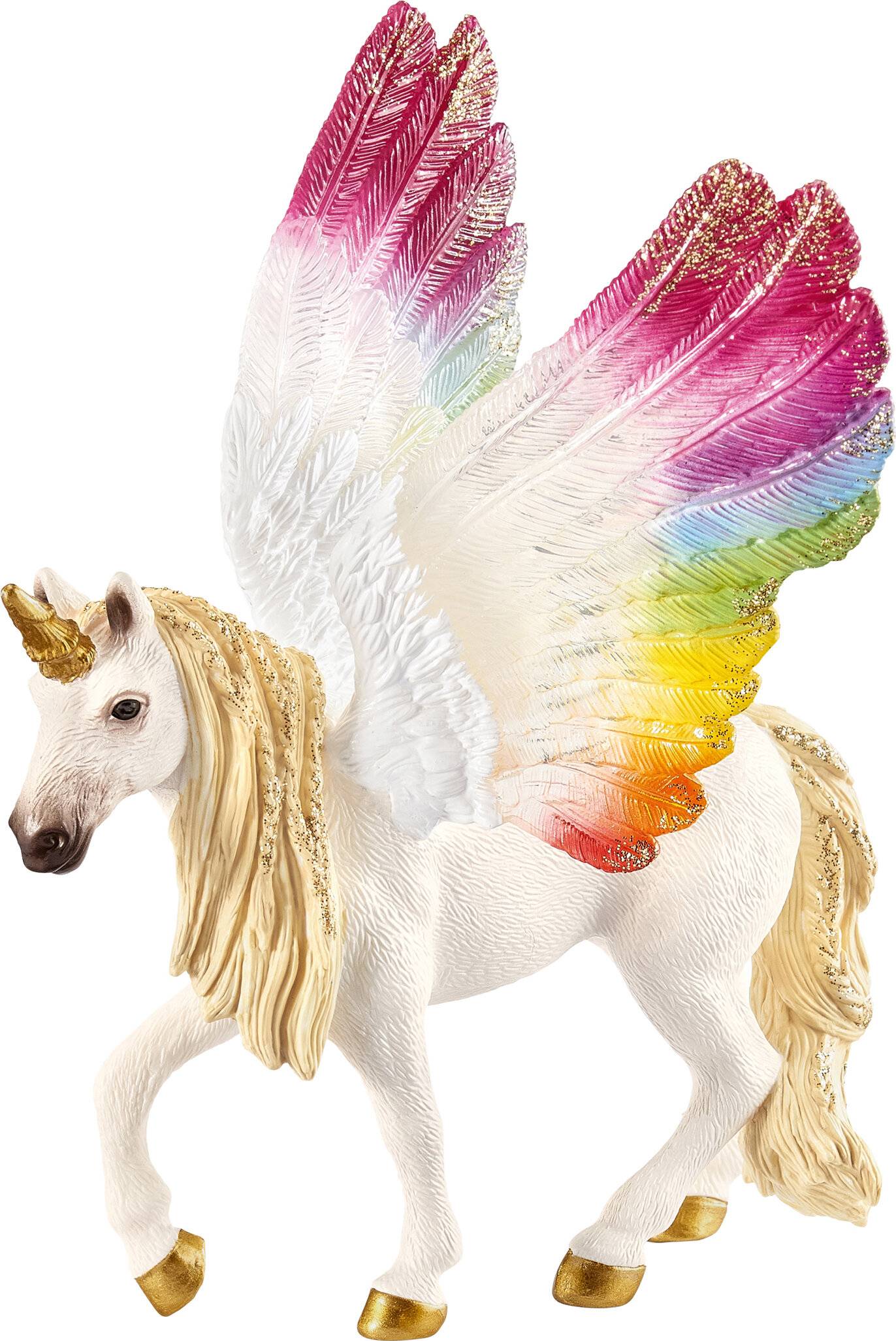 Schleich Bayala GeflÃ ¼ geltes Regenbogeneinhorn, Spielfigur