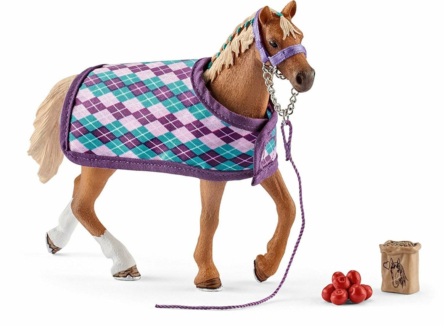 Schleich Spielfigur Englisches Vollblut mit Decke Schleich Horse Club