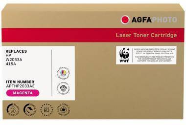 AGFAPHOTO Magenta-Lasertonerkassette, gekennzeichnet mit „ersetzt HP W2033A 415A