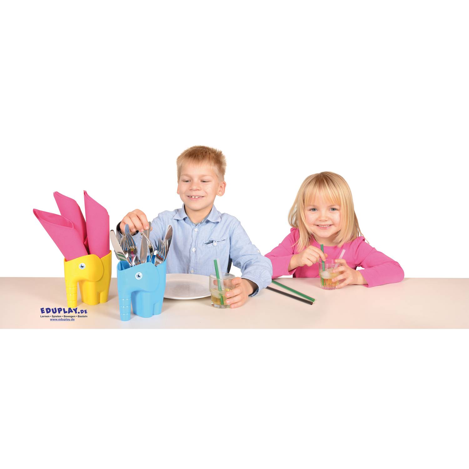 EDUPLAY 160262 Elefantenschaufel, mehrfarbig (4er Pack)